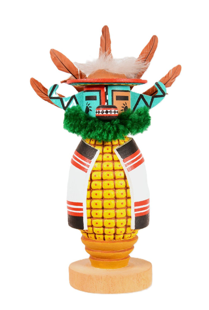 Hopi Corn Badger Kachina Doll By Evans D. Nuvamsa