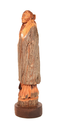 Navajo Wood Sculpture By Bernett Tohdacheeny