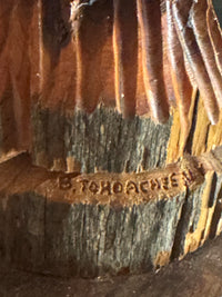 Navajo Wood Sculpture By Bernett Tohdacheeny