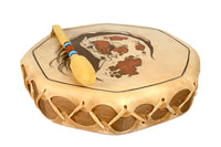 Plains Painted Drum Horse Head with Drum Stick and Handle