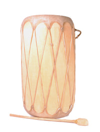 Taos Pueblo Indian Tall Log Drum