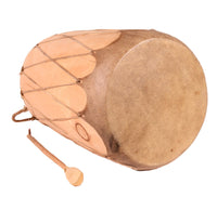 Taos Pueblo Indian Tall Log Drum