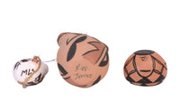 Jemez Pueblo Pottery Pair + Acoma Pueblo Miniature Wedding Jar Set of 3