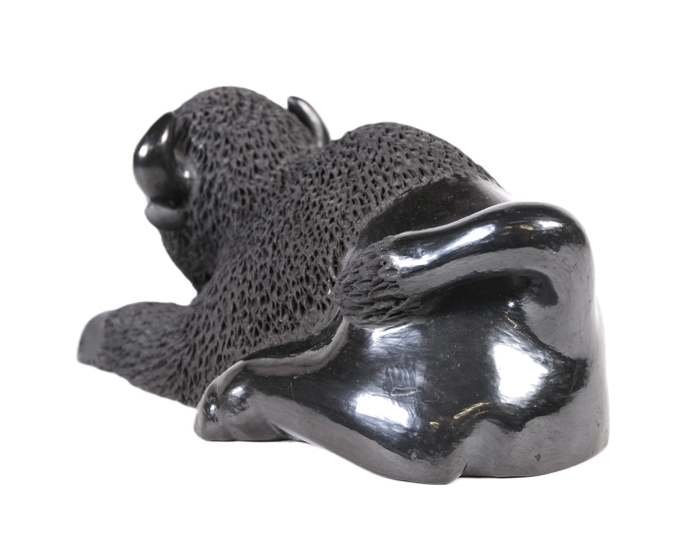 Santa Clara Pueblo Black Bison Pottery By Patty Padilla