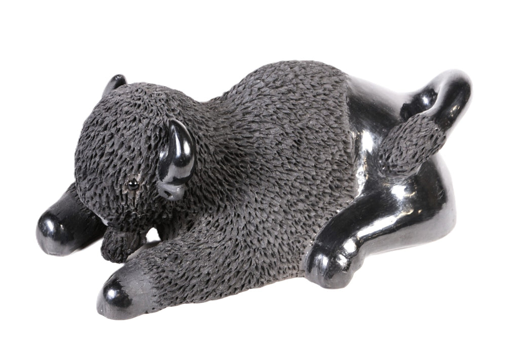 Santa Clara Pueblo Black Bison Pottery By Patty Padilla