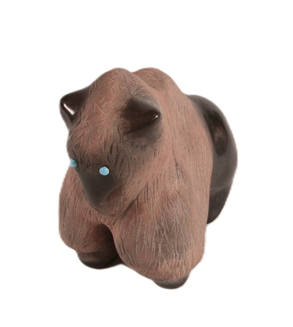 Santa Clara Pueblo Pottery Bison By Erun Naranjo