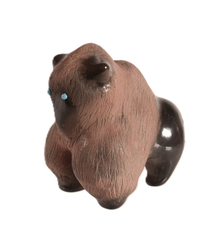 Santa Clara Pueblo Pottery Bison By Erun Naranjo
