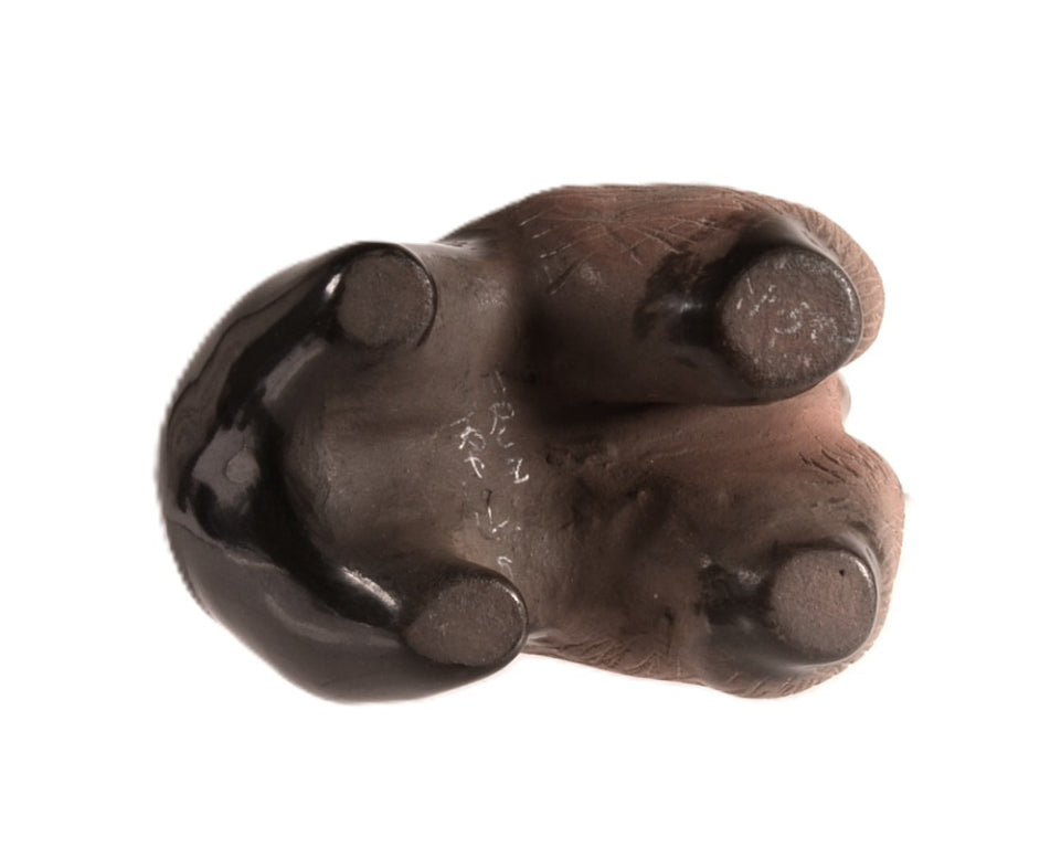 Santa Clara Pueblo Pottery Bison By Erun Naranjo