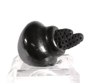 Santa Clara Pueblo Small Pot with Corn Black Pottery By Dorothy and Paul