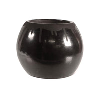 Santa Clara Pueblo Small Pot Black Pottery By Myra Sisnares