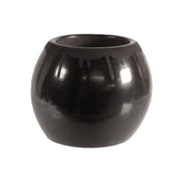 Santa Clara Pueblo Small Pot Black Pottery By Myra Sisnares