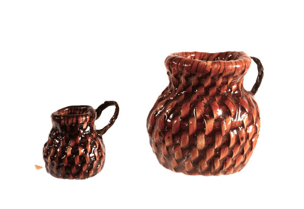 Apache Pine Pitched with Horsehair Lugs Tus Baskets