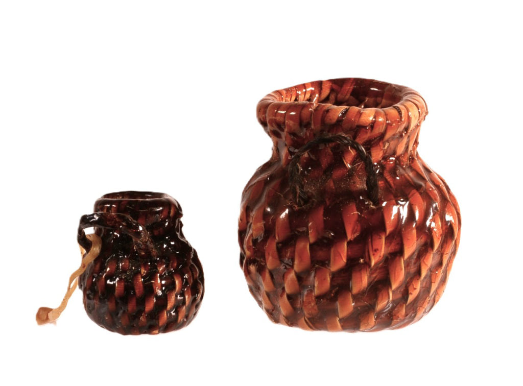 Apache Pine Pitched with Horsehair Lugs Tus Baskets