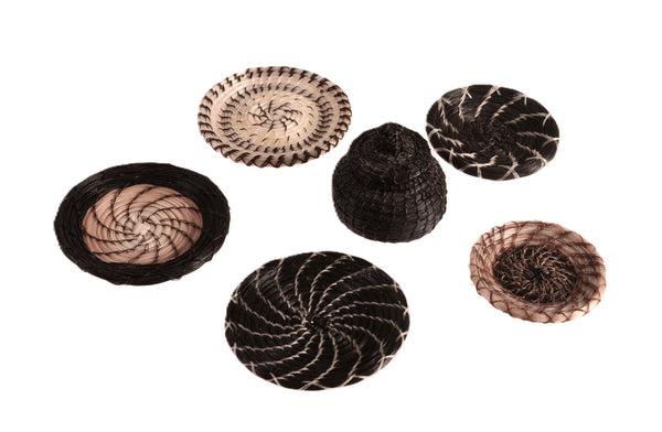Pima Miniature Horsehair Baskets Set of 6