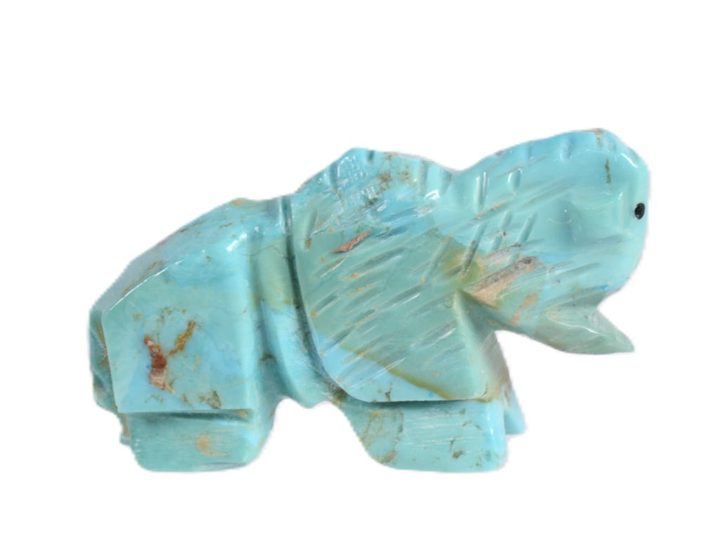 Zuni Pueblo Turquoise Bison Fetish
