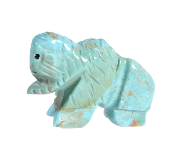 Zuni Pueblo Turquoise Bison Fetish