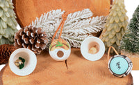 Jemez Pueblo Ceramic Ornaments Set of 4 incl. Bell by Mary Small