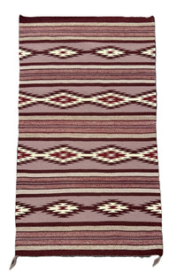 Navajo Rug  Crystal Classic Revival Banded with Wavy lines