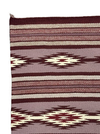 Navajo Rug  Crystal Classic Revival Banded with Wavy lines