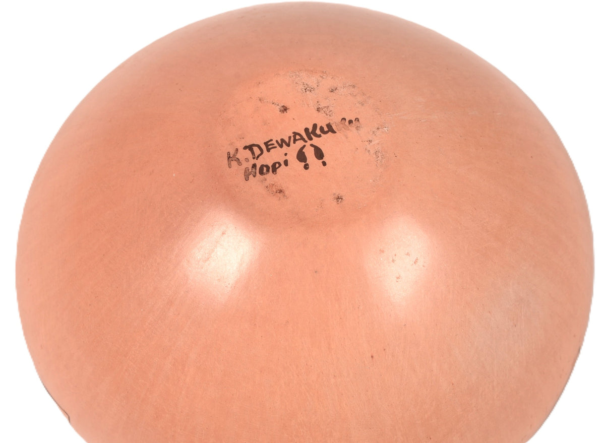 Hopi Pueblo Pottery Seed Jar By K. Dewakuka