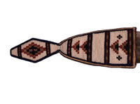 Plains Dag Knife with Beaded Beaver Tail Scabbard By NA-Too-Aki