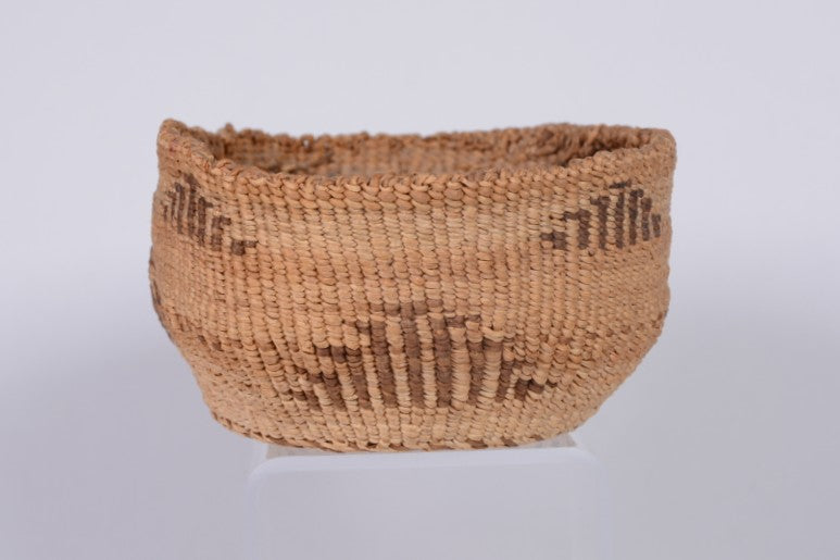 Klamath Basket Bowl; Quail on the Mountain Top design