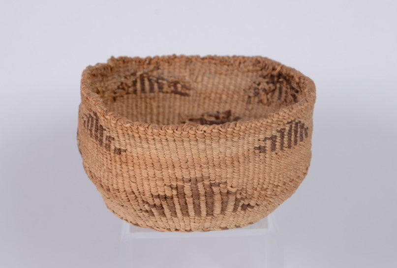 Klamath Basket Bowl; Quail on the Mountain Top design