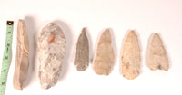 Arrowheads Artifacts Set of 6