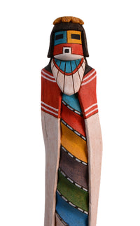 Hopi Pueblo Kachina White Chin Maiden Doll By Mike Collateta