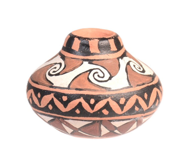 Acoma Pueblo Miniature Polychrome Vase Pottery