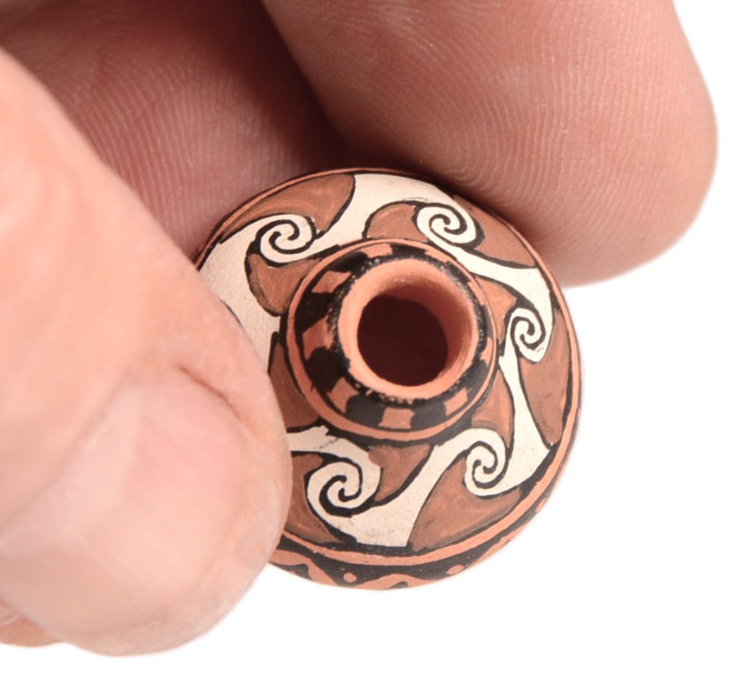 Acoma Pueblo Miniature Polychrome Vase Pottery