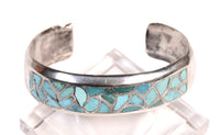 Zuni Channel Inlay Turquoise Cuff Bracelet