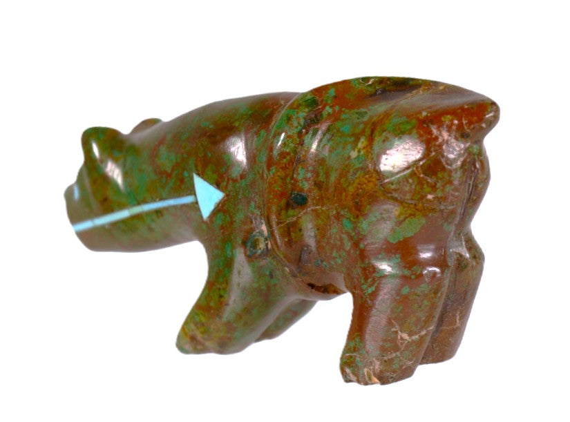 Zuni Pueblo Mounting Lion Fetish By Andres Quandelacy