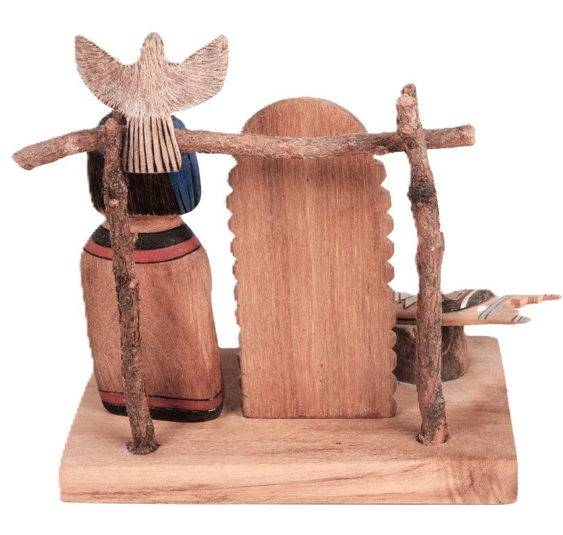 Zuni Pueblo Carved Nativity Set By Alan Lewis
