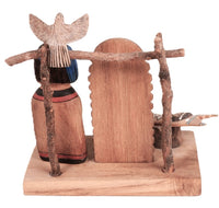 Zuni Pueblo Carved Nativity Set By Alan Lewis