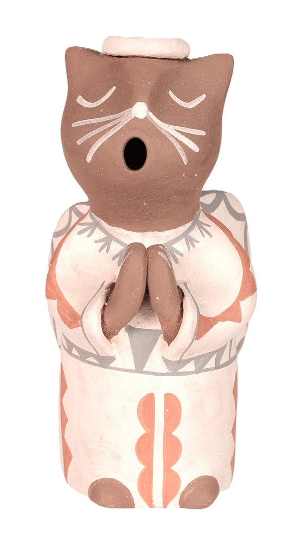 Jemez Pueblo Angel Cat Pottery By Darrick Tsosie