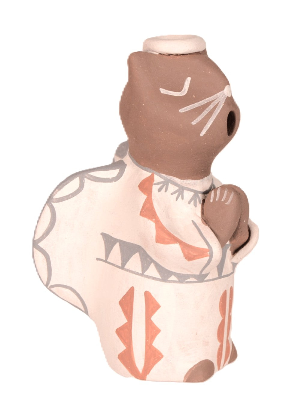 Jemez Pueblo Angel Cat Pottery By Darrick Tsosie