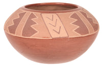 San Juan Pueblo Incised Red Polychrome Pottery