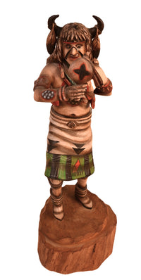 Hopi Pueblo White Buffalo Dancer Kachina Doll By Jonathan Day