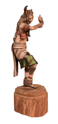 Hopi Pueblo White Buffalo Dancer Kachina Doll By Jonathan Day