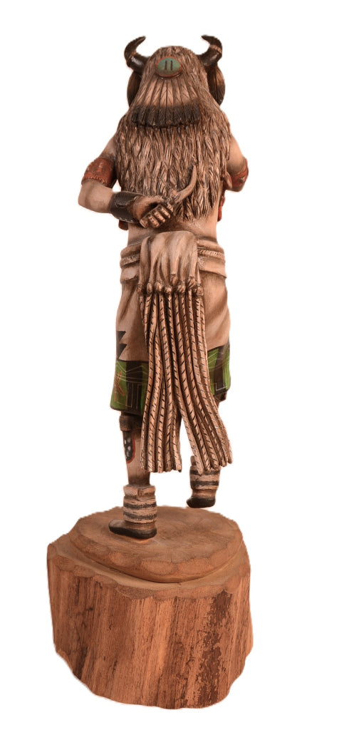 Hopi Pueblo White Buffalo Dancer Kachina Doll By Jonathan Day
