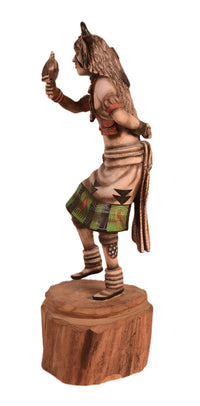 Hopi Pueblo White Buffalo Dancer Kachina Doll By Jonathan Day