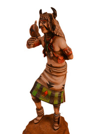 Hopi Pueblo White Buffalo Dancer Kachina Doll By Jonathan Day