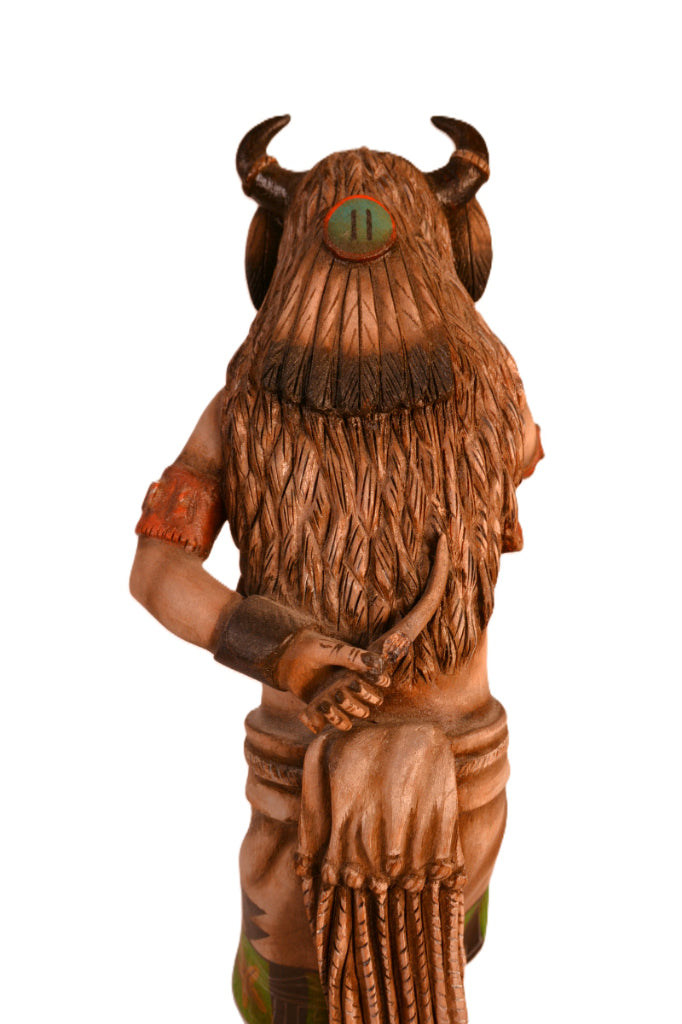 Hopi Pueblo White Buffalo Dancer Kachina Doll By Jonathan Day