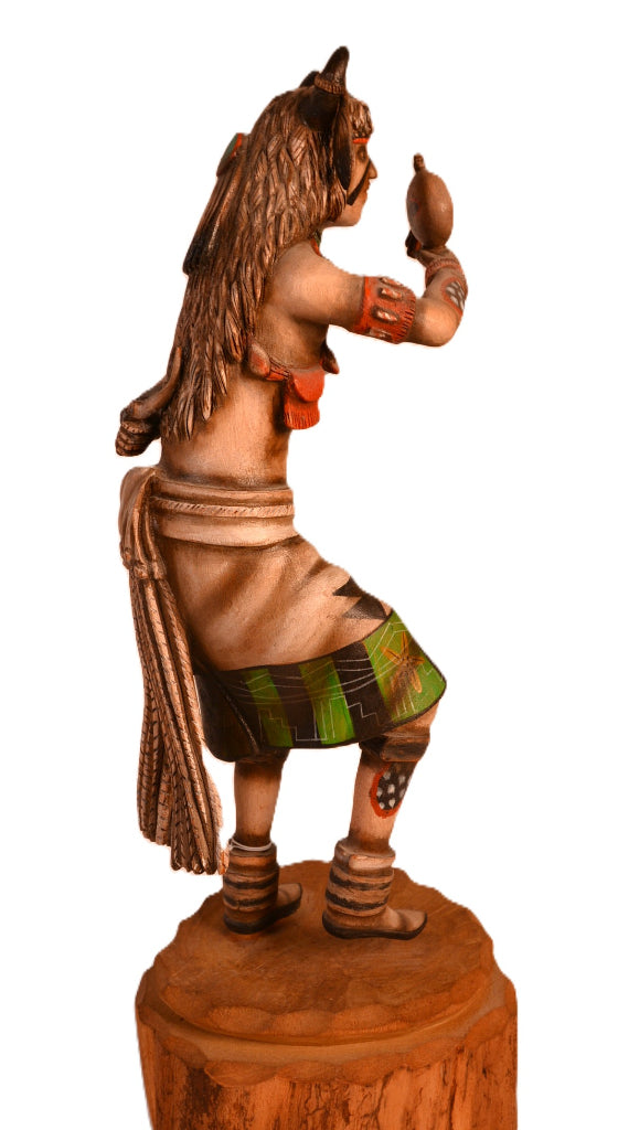 Hopi Pueblo White Buffalo Dancer Kachina Doll By Jonathan Day