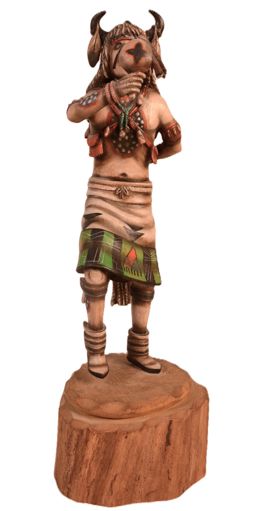 Hopi Pueblo White Buffalo Dancer Kachina Doll By Jonathan Day