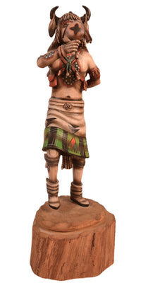 Hopi Pueblo White Buffalo Dancer Kachina Doll By Jonathan Day
