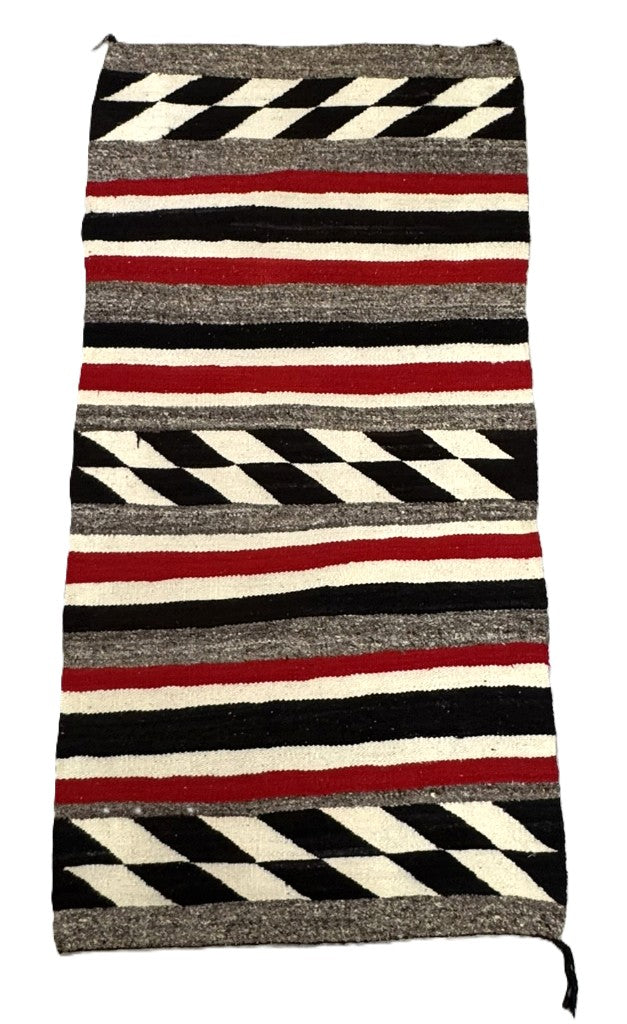 Navajo Double Saddle Blanket Rug