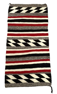 Navajo Double Saddle Blanket Rug