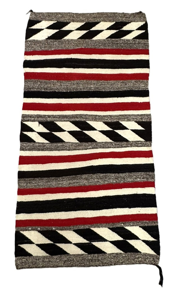 Navajo Double Saddle Blanket Rug